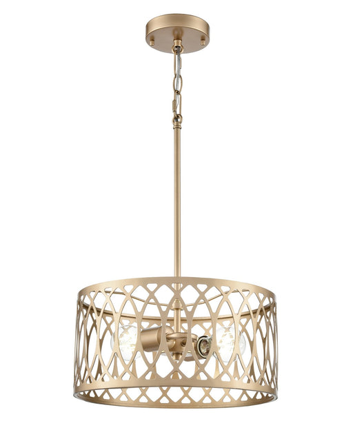 Millennium - 42102-PMG - Two Light Pendant - Arelyn - Painted Modern Gold