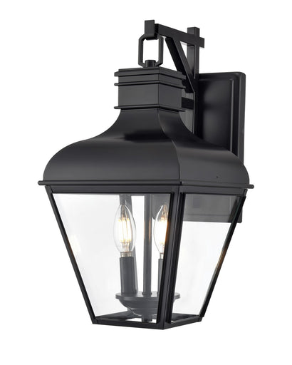 Edenton Two Light Outdoor Wall Sconce Matte Black