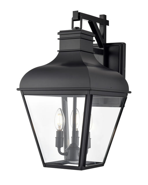 Millennium - 43103-MB - Three Light Outdoor Wall Sconce - Edenton - Matte Black