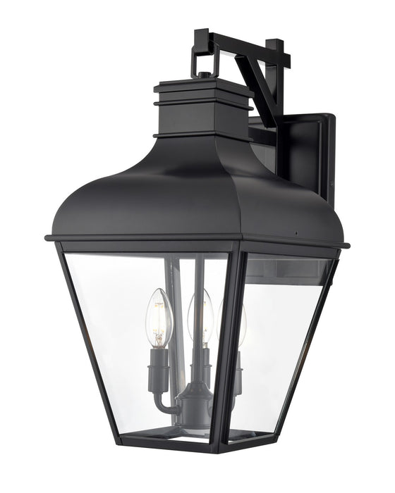 Millennium - 43103-MB - Three Light Outdoor Wall Sconce - Edenton - Matte Black