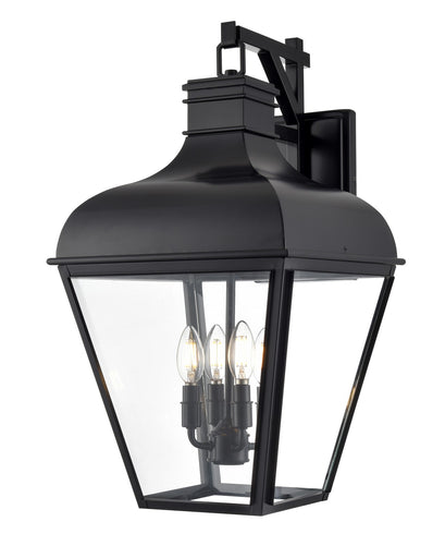 Edenton Four Light Outdoor Wall Sconce Matte Black