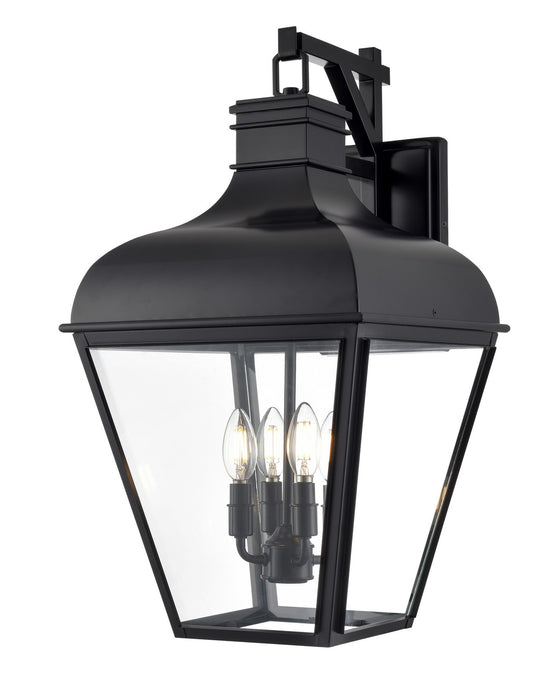 Millennium - 43104-MB - Four Light Outdoor Wall Sconce - Edenton - Matte Black