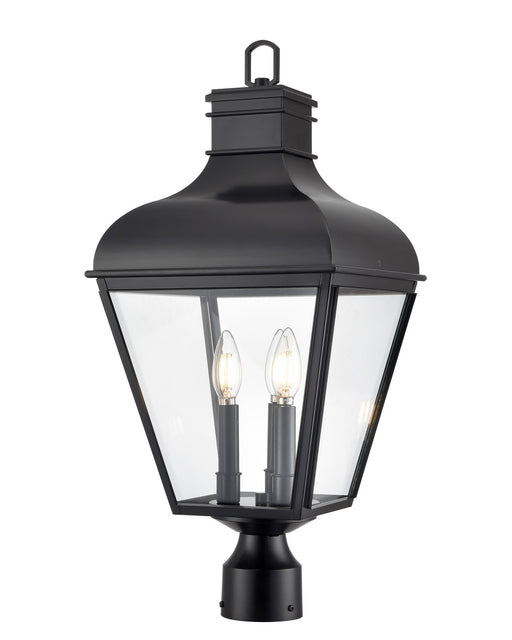 Millennium - 43203-MB - Three Light Outdoor Post Lantern - Edenton - Matte Black