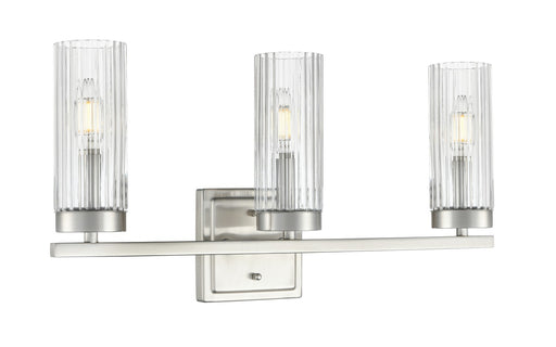 Iversen Three Light Vanity Brushed Nickel