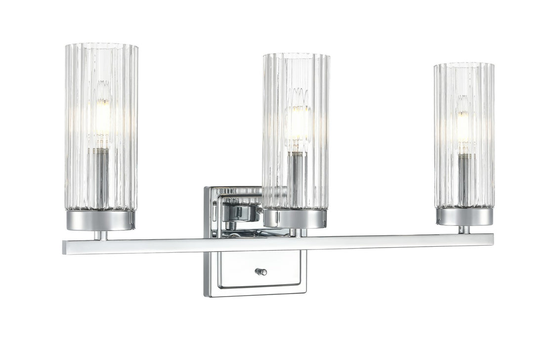 Millennium - 46003-CH - Three Light Vanity - Iversen - Polished Chrome