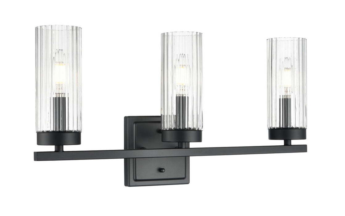 Millennium - 46003-MB - Three Light Vanity - Iversen - Matte Black