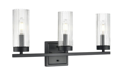 Iversen Three Light Vanity Matte Black