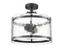 Millennium - 47002-MB - Two Light Semi-Flush Mount - Bennetti - Matte Black