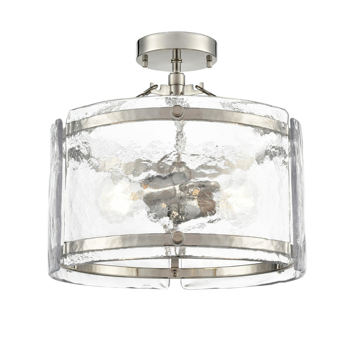 Millennium - 47002-PN - Two Light Semi-Flush Mount - Bennetti - Polished Nickel