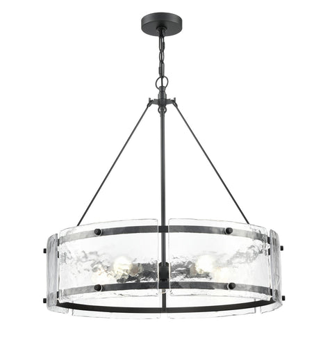 Bennetti Five Light Chandelier Matte Black