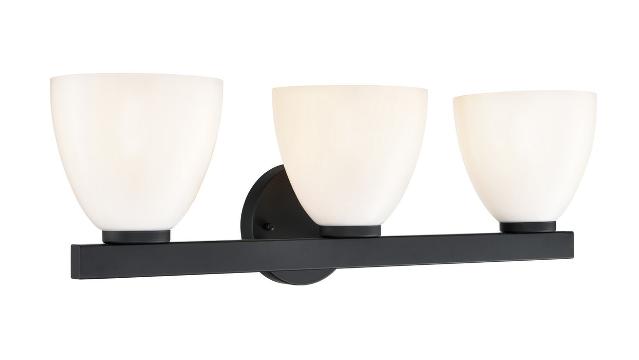 Millennium - 49003-MB - Three Light Vanity - Apria - Matte Black