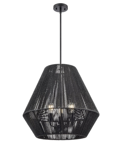 Elise Three Light Pendant Matte Black