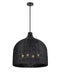 Millennium - 9027-MB - Four Light Pendant - Elise - Matte Black