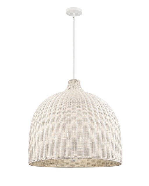 Millennium - 9027-WH - Four Light Pendant - Elise - Matte White