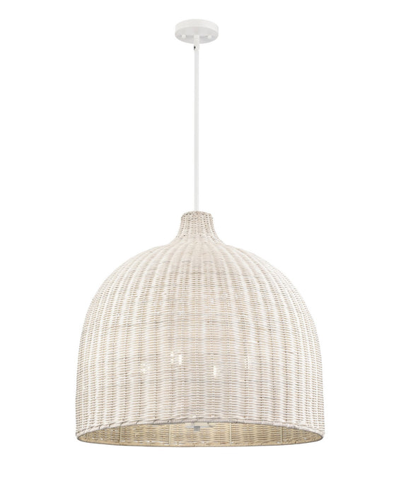 Millennium - 9027-WH - Four Light Pendant - Elise - Matte White