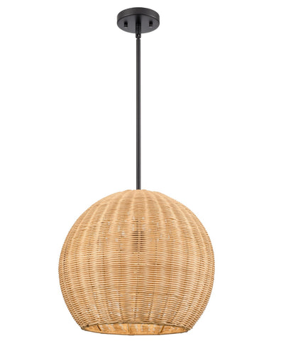 Elise One Light Pendant Matte Black