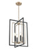 Millennium - 91704-MB/MG - Four Light Pendant - Noelle - Matte Black