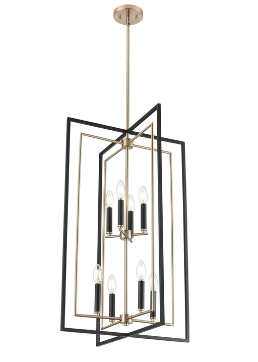 Millennium - 91708-MB/MG - Eight Light Pendant - Noelle - Matte Black