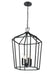 Millennium - 91804-TBK - Four Light Chandelier - Hylena - Textured Black