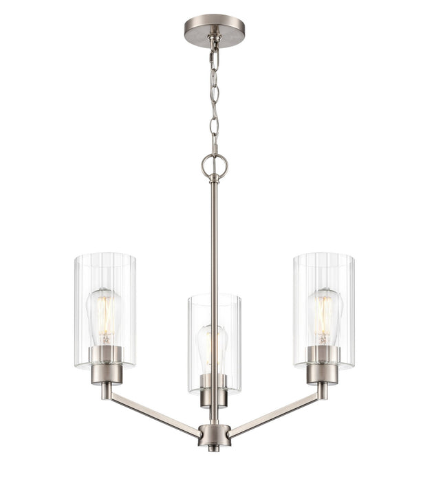 Millennium - 9513-BN - Three Light Chandelier - Beverlly - Brushed Nickel
