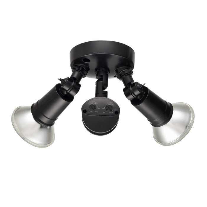 Millennium - M-16002-PBK - Two Light Outdoor Security Flood Light - Powder Coated Black