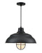 Millennium - RWHCGC17-SB - One Light Warehouse Shade - R-Series - Satin Black