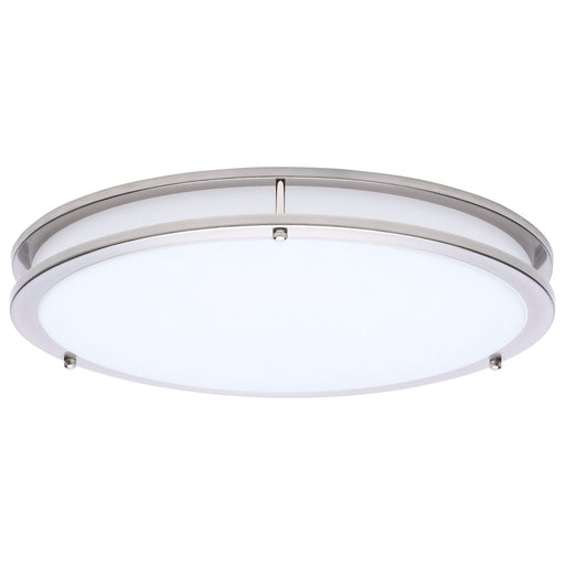 Glamour LED Flush Mount Brushed Nickel