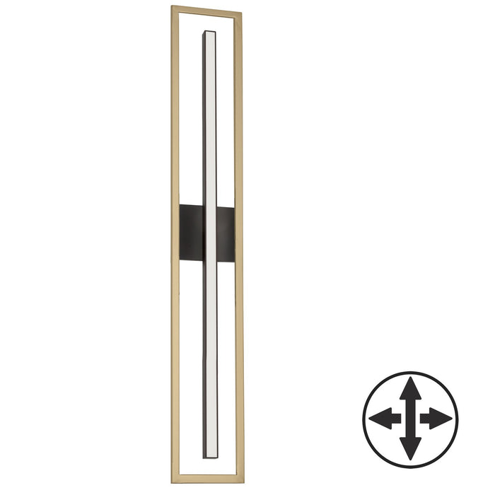 Dainolite Ltd - ARL-2818LEDW-AGB-MB - LED Vanity - Arandel - Aged Brass & Matte Black