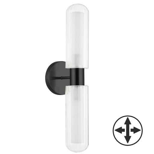 Dainolite Ltd - BBA-192W-MB - Two Light Wall Sconce - Balbina - Matte Black