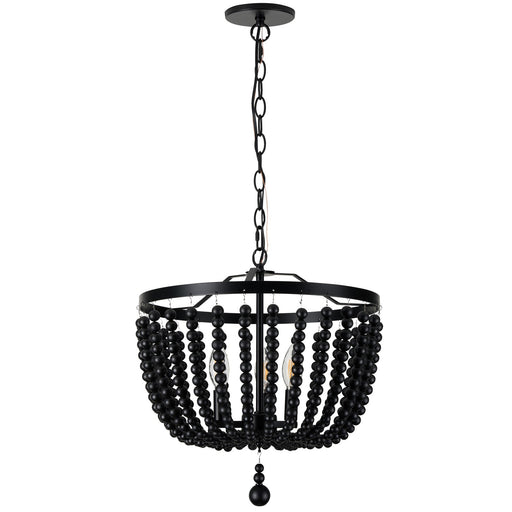 Bridget Three Light Pendant Matte Black