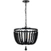 Dainolite Ltd - BGT-163P-MB - Three Light Pendant - Bridget - Matte Black