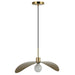 Dainolite Ltd - CBL-201P-AGB - One Light Pendant - Christobel - Aged Brass