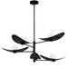 Dainolite Ltd - CBL-405C-MB - Five Light Chandelier - Christobel - Matte Black