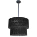 Dainolite Ltd - CDL-204C-MB-BK - Four Light Chandelier - Cadelaria - Black