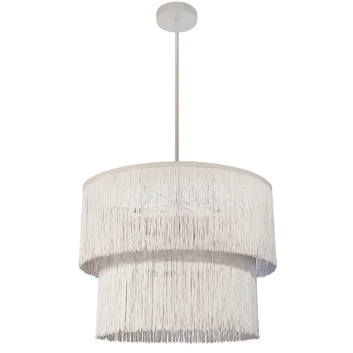 Dainolite Ltd - CDL-204C-MW-WH - Four Light Chandelier - Cadelaria - White