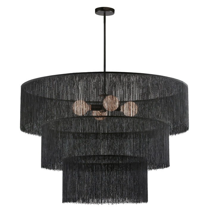 Dainolite Ltd - CDL-404C-MB-BK - Four Light Chandelier - Cadelaria - Black