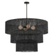 Dainolite Ltd - CDL-404C-MB-BK - Four Light Chandelier - Cadelaria - Black