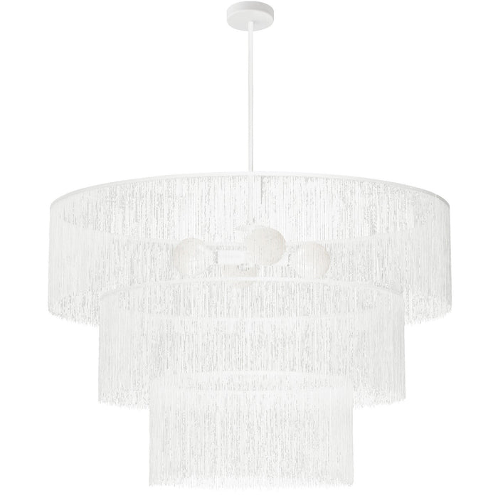 Dainolite Ltd - CDL-404C-MW-WH - Four Light Chandelier - Cadelaria - White