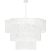 Dainolite Ltd - CDL-404C-MW-WH - Four Light Chandelier - Cadelaria - White