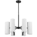 Dainolite Ltd - CEA-246C-MB - Six Light Chandelier - Cleta - White