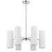 Dainolite Ltd - CEA-246C-SC - Six Light Chandelier - Cleta - White