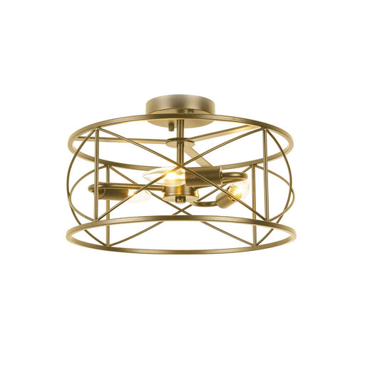 Dainolite Ltd - CLH-153FH-AGB - Three Light Flush Mount - Calah - Aged Brass