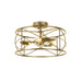 Dainolite Ltd - CLH-153FH-AGB - Three Light Flush Mount - Calah - Aged Brass