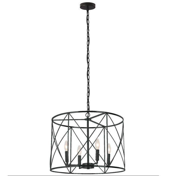 Dainolite Ltd - CLH-204C-MB - Four Light Chandelier - Calah - Matte Black