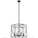 Dainolite Ltd - CLH-204C-MB - Four Light Chandelier - Calah - Matte Black
