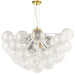 Dainolite Ltd - CLZ-3612C-AGB - 12 Light Chandelier - Charlize - Clear