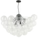 Dainolite Ltd - CLZ-3612C-MB - 12 Light Chandelier - Charlize - Clear