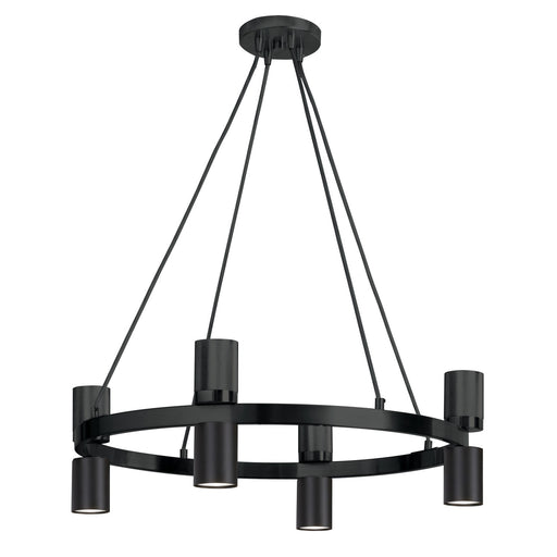 Cerelia Eight Light Chandelier Matte Black