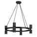 Dainolite Ltd - CRL-248C-MB - Eight Light Chandelier - Cerelia - Matte Black