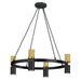 Dainolite Ltd - CRL-248C-MB-AGB - Eight Light Chandelier - Cerelia - Matte Black